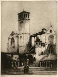 The Church of San Francesco, Assisi, Italy, 1926-Louis Wherter-Stretched Canvas