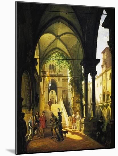 Louis XI at Barolo Castle-Giovanni Migliara-Mounted Giclee Print