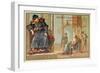 Louis XI of France Being Presented with the First Bible Printed in France-null-Framed Giclee Print