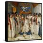 Louis Xi Presiding Over a Meeting of the Order Os Saint Michel-Jean Fouquet-Framed Stretched Canvas