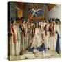 Louis Xi Presiding Over a Meeting of the Order Os Saint Michel-Jean Fouquet-Stretched Canvas