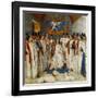 Louis Xi Presiding Over a Meeting of the Order Os Saint Michel-Jean Fouquet-Framed Giclee Print