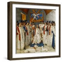 Louis Xi Presiding Over a Meeting of the Order Os Saint Michel-Jean Fouquet-Framed Giclee Print