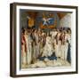 Louis Xi Presiding Over a Meeting of the Order Os Saint Michel-Jean Fouquet-Framed Giclee Print