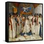 Louis Xi Presiding Over a Meeting of the Order Os Saint Michel-Jean Fouquet-Framed Stretched Canvas