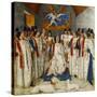 Louis Xi Presiding Over a Meeting of the Order Os Saint Michel-Jean Fouquet-Stretched Canvas