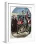 Louis XII (1462-1515) King of France Entering the City of Genoa., 1851. Coloured-Louis Dupre-Framed Giclee Print