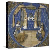 Louis XII et Anne de Bretagne en prière-null-Stretched Canvas