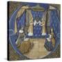 Louis XII et Anne de Bretagne en prière-null-Stretched Canvas