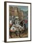 Louis XII, King of France, Riding Out with His Army to Chastise the City of Genoa, 24 April 1507-Jean Marot-Framed Giclee Print