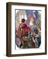 Louis XII of France (1462-1515) in the States General, 1506-Louis Dupre-Framed Giclee Print