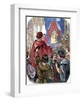 Louis XII of France (1462-1515) in the States General, 1506-Louis Dupre-Framed Giclee Print