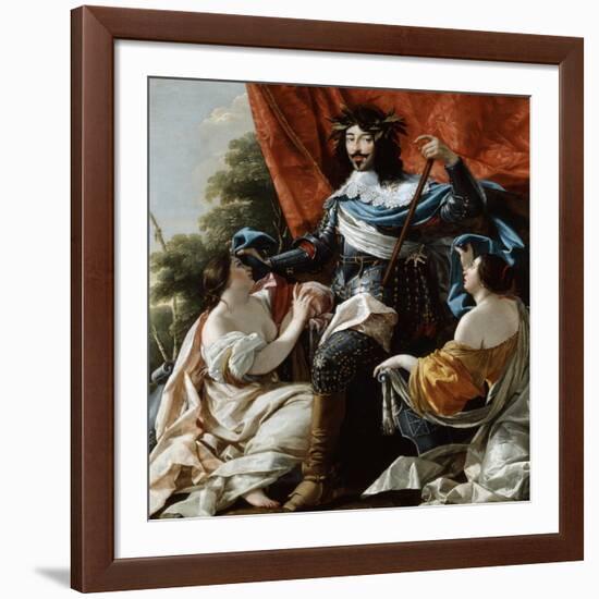 Louis XIII, 17th Century-Simon Vouet-Framed Giclee Print