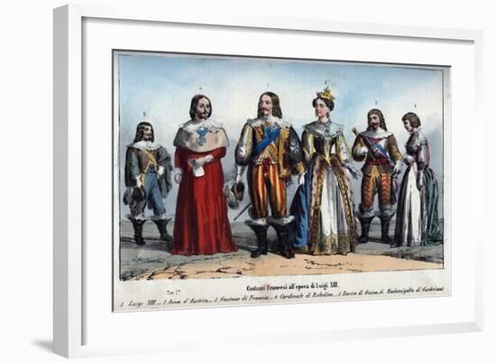 Louis XIII and Anne of Austria-Stefano Bianchetti-Framed Giclee Print