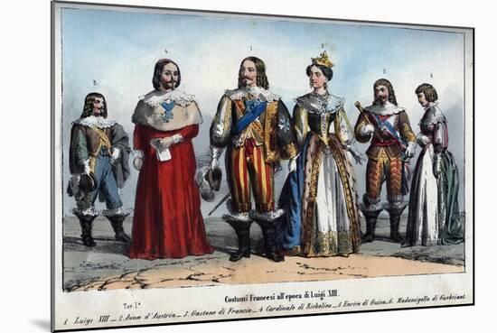 Louis XIII and Anne of Austria-Stefano Bianchetti-Mounted Giclee Print