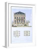 Louis Xiii House, from 'Town and Country Houses Based on the Modern Houses of Paris', C.1864-Olive-Framed Giclee Print