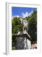 Louis Xiii Statue in Place Des Vosges in the Marais, Paris, France, Europe-Mark Sunderland-Framed Photographic Print