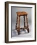 Louis XIII Style Oak Stool with H Shaped Stretchers, France-null-Framed Giclee Print