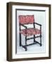 Louis XIII Style Walnut Chair with Twist Turned Arms and Legs, France-null-Framed Giclee Print