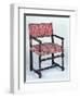 Louis XIII Style Walnut Chair with Twist Turned Arms and Legs, France-null-Framed Giclee Print