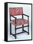 Louis XIII Style Walnut Chair with Twist Turned Arms and Legs, France-null-Framed Stretched Canvas