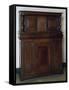 Louis XIII Style Walnut Double Sideboard with Panels Decorated with Cornices, France-null-Framed Stretched Canvas
