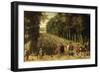 Louis XIII with a Hunting Party in the Forest at Marly-Sebastian Vrancx-Framed Giclee Print