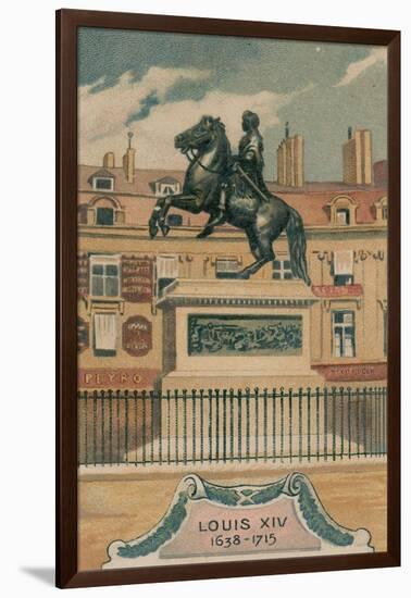 Louis XIV, 1638-1715, Erigee Place Des Victoires-null-Framed Giclee Print