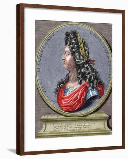 Louis XIV (1638-1715), King of France-Simon Thomassin-Framed Giclee Print