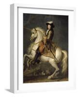 Louis XIV à cheval, roi de France et de Navarre (1638-1715)-René Antoine Houasse-Framed Giclee Print