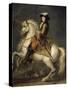Louis XIV à cheval, roi de France et de Navarre (1638-1715)-René Antoine Houasse-Stretched Canvas