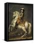 Louis XIV à cheval, roi de France et de Navarre (1638-1715)-René Antoine Houasse-Framed Stretched Canvas