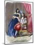 Louis XIV and His Mistress Madame of Montespan (1640-1707)-null-Mounted Giclee Print