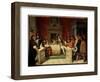 Louis XIV and Moliere: King Louis XIV (1638-1715) and Jean Baptiste Poquelin Dit Moliere (1622-1673-Jean Auguste Dominique Ingres-Framed Giclee Print