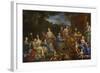 Louis XIV and the Royal Family, 1670-Jean Nocret-Framed Giclee Print