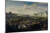 Louis XIV Approaching the Pont Neuf, Paris, 1674-Jan van Huchtenburgh-Mounted Giclee Print