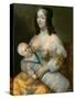 Louis XIV as an Infant with His Nurse Longuet De La Giraudière-Henri Beaubrun-Stretched Canvas