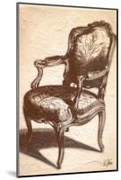 Louis XIV Chair-Rene Stein-Mounted Art Print