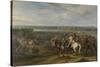 Louis XIV Crossing into the Netherlands at Lobith-Adam Frans van der Meulen-Stretched Canvas