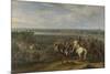 Louis XIV Crossing into the Netherlands at Lobith-Adam Frans van der Meulen-Mounted Premium Giclee Print