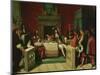 Louis XIV Dining with Moliere, 1837-Jean-Auguste-Dominique Ingres-Mounted Giclee Print