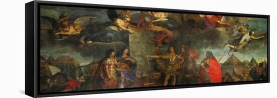 Louis XIV Gices Orders to Attack Four Strongholds in Holland, 1672-Charles Le Brun-Framed Stretched Canvas