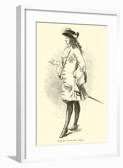 Louis XIV in Old Age-null-Framed Giclee Print