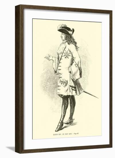 Louis XIV in Old Age-null-Framed Giclee Print