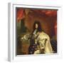 Louis XIV in Royal Costume, 1701 (Detail)-Hyacinthe Rigaud-Framed Giclee Print