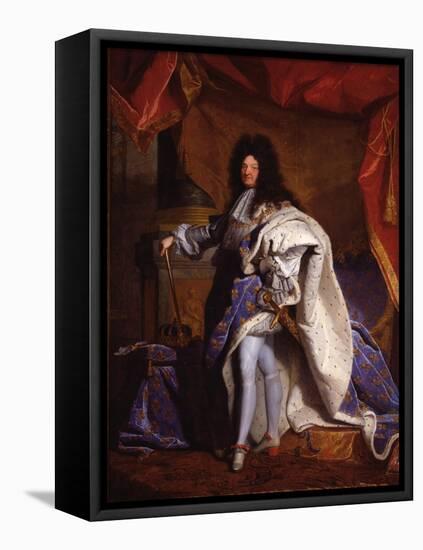 Louis XIV, King of France (1638-171), 1702-Hyacinthe François Honoré Rigaud-Framed Stretched Canvas
