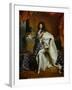 Louis XIV, King of France (1638-1715) in Royal Costume, 1701-Hyacinthe Rigaud-Framed Giclee Print