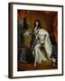 Louis XIV, King of France (1638-1715) in Royal Costume, 1701-Hyacinthe Rigaud-Framed Giclee Print