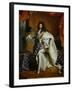 Louis XIV, King of France (1638-1715) in Royal Costume, 1701-Hyacinthe Rigaud-Framed Giclee Print