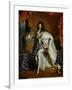 Louis XIV, King of France (1638-1715) in Royal Costume, 1701-Hyacinthe Rigaud-Framed Giclee Print